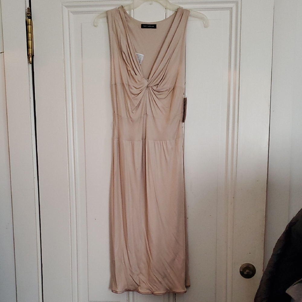 Flavio Castellani Made In Italy Elegant Cream Dress